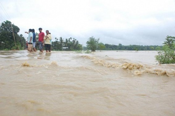 Floods create havoc in different parts of Tripura Floods create havoc in different parts of Tripura